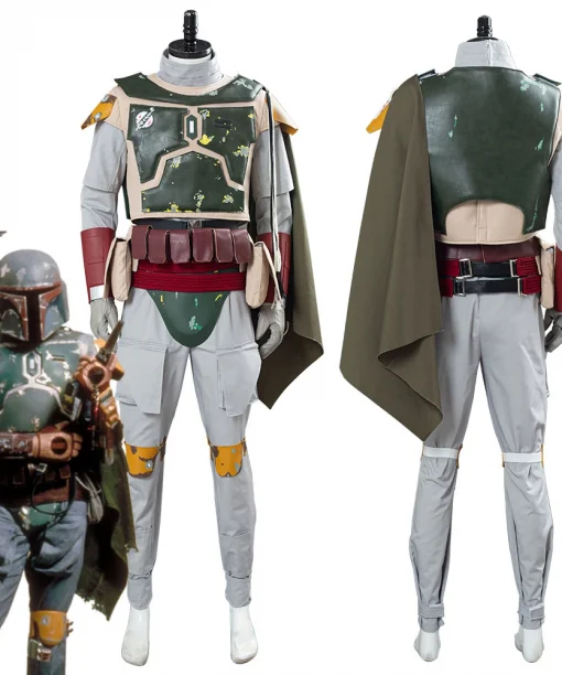 Star Cosplay Wars Boba Fett Cosplay Costume Men Uniform Outfits Halloween Carnival Suit